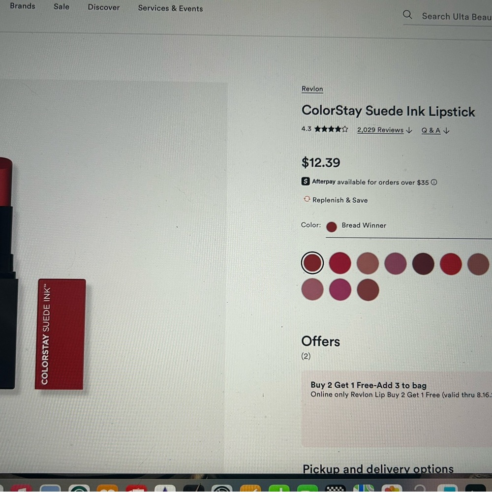 Revlon ColorStay Suede Ink Lipstick - Red - NWOT - unopened!